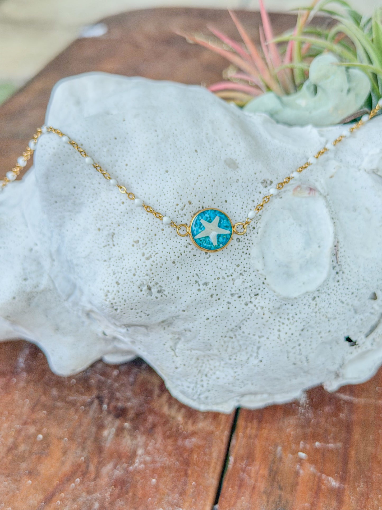 The Juliana Choker - Turquoise Starfish Necklace